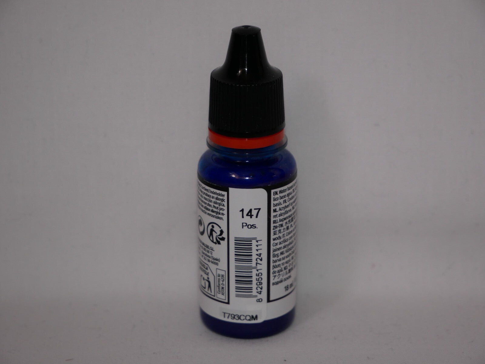 Vallejo Xpress Color Acrylics Mystic Blue 18ml/0.6 fl oz Dropper Bottle - 72.411