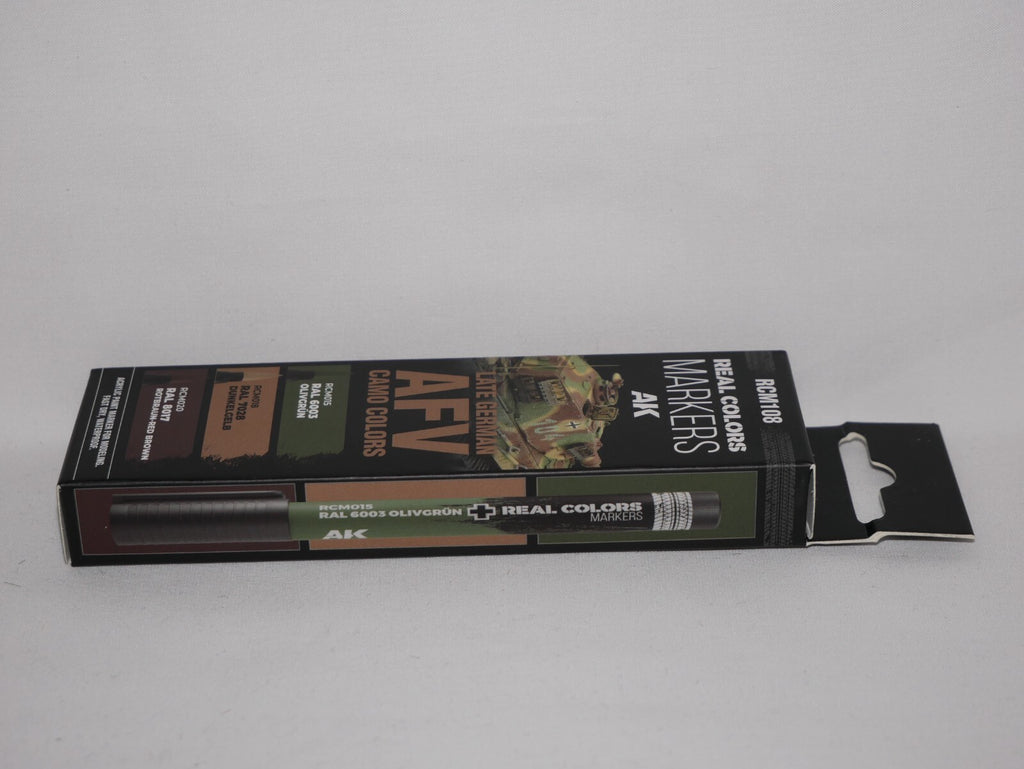AK Interactive Real Color Markers Late German AFV Camo Colors 3 Piece Set RCM108