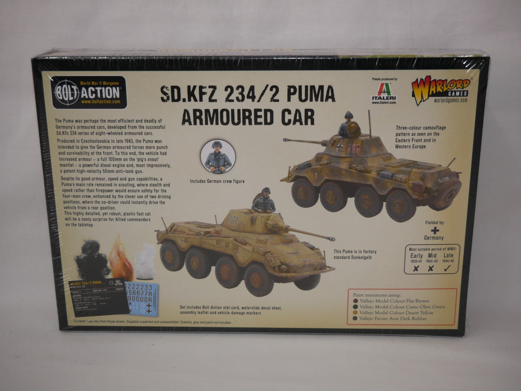 Warlord Games Bolt Action 1:56 Scale SD.KFZ 234/2 Puma Armoured Car - 402012009