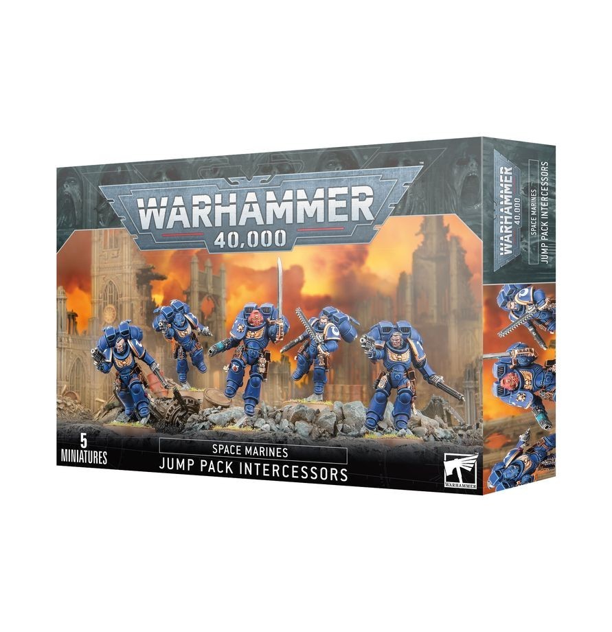 Games Workshop Warhammer 40K Space Marines Jump Pack Assault Intercessors - (48-75)