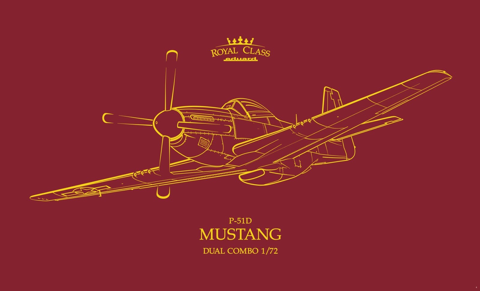 Eduard 1:72 Scale P-51D Mustang Dual Combo Set 'The Royal Class Edition' - R0021