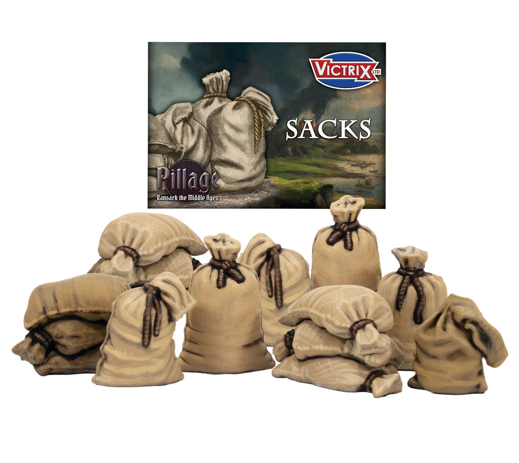 Victrix Ltd Pillage Ransack The Middle Ages 28mm Scale Hard Plastic Sacks VXE010
