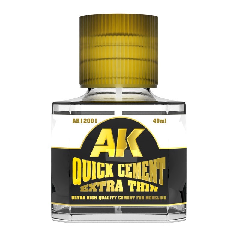 AK Interactive Ultra High Quality Quick Cement Extra Thin 40ml Bottle - AK12001