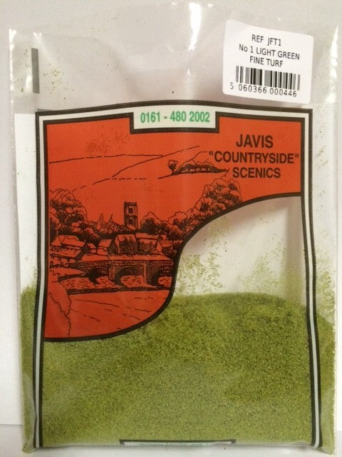 Javis "Countryside" Scenics No 1 Light Green Fine Turf JFT1