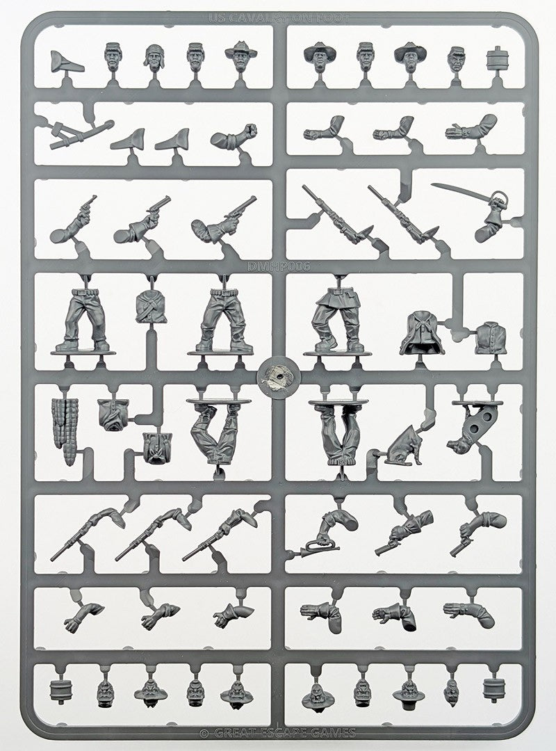 Great Escape Games Dead Mans Hand 28mm Scale Hard Plastic U.S. Cavalry - DMHP006