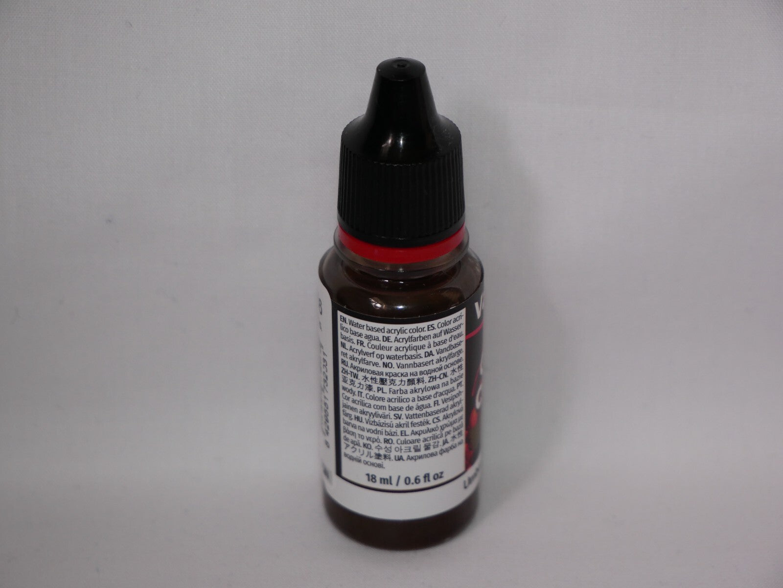 Vallejo Game Color Acrylic Washes Umber 18ml/0.6 fl oz Dropper Bottle - 73.203