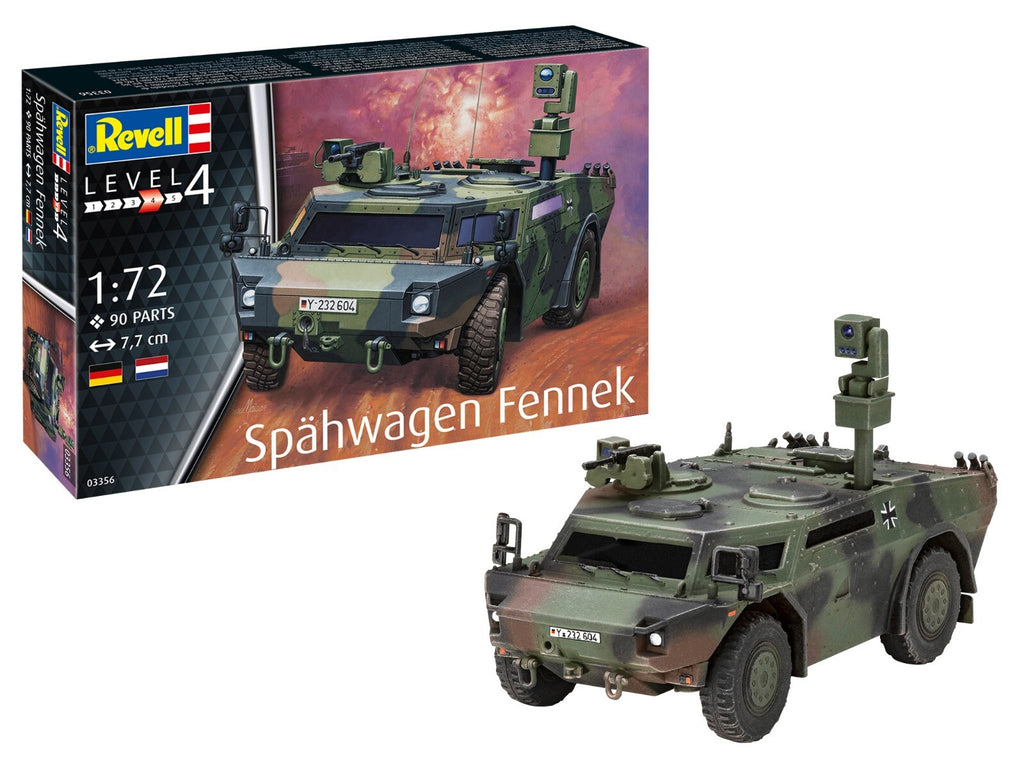 Revell 1:72 Spähwagen Fennek Armored Reconnaissance Vehicle Skill Level 4 - 03356