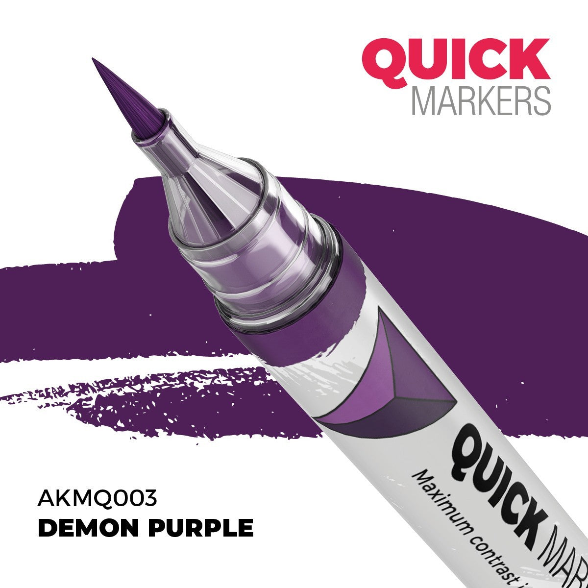 AK Interactive Acrylic Quick Gen Markers For Tabletop Games Demon Purple AKMQ003