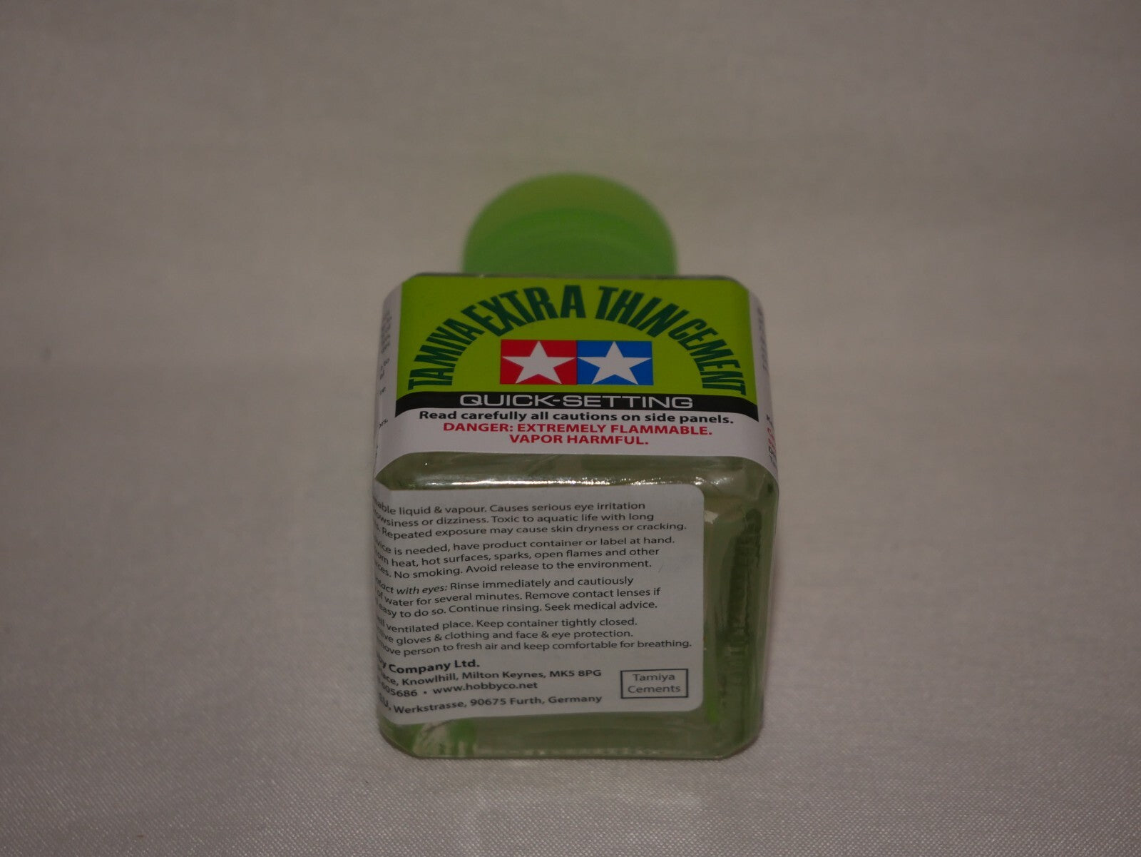 Tamiya Extra Thin Quick Setting Polystyrene Cement 40ml Glass Jar - 87182
