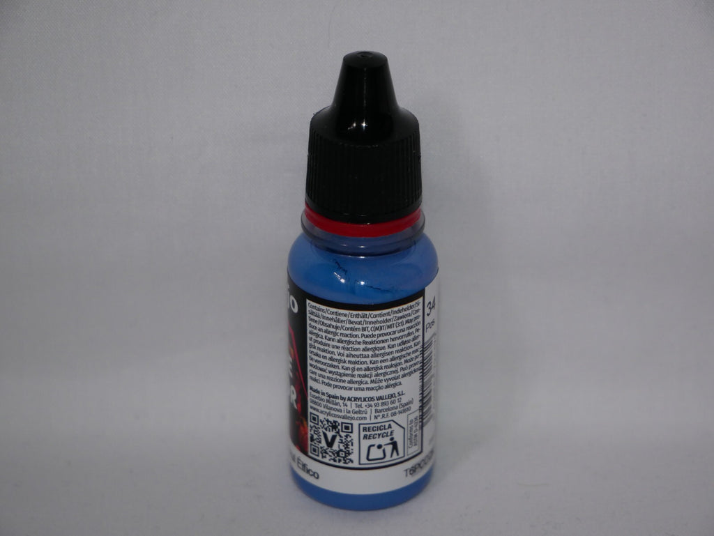 Vallejo Game Color Acrylic Range Elfic Blue 18ml/0.6 fl oz Dropper Bottle 72.117