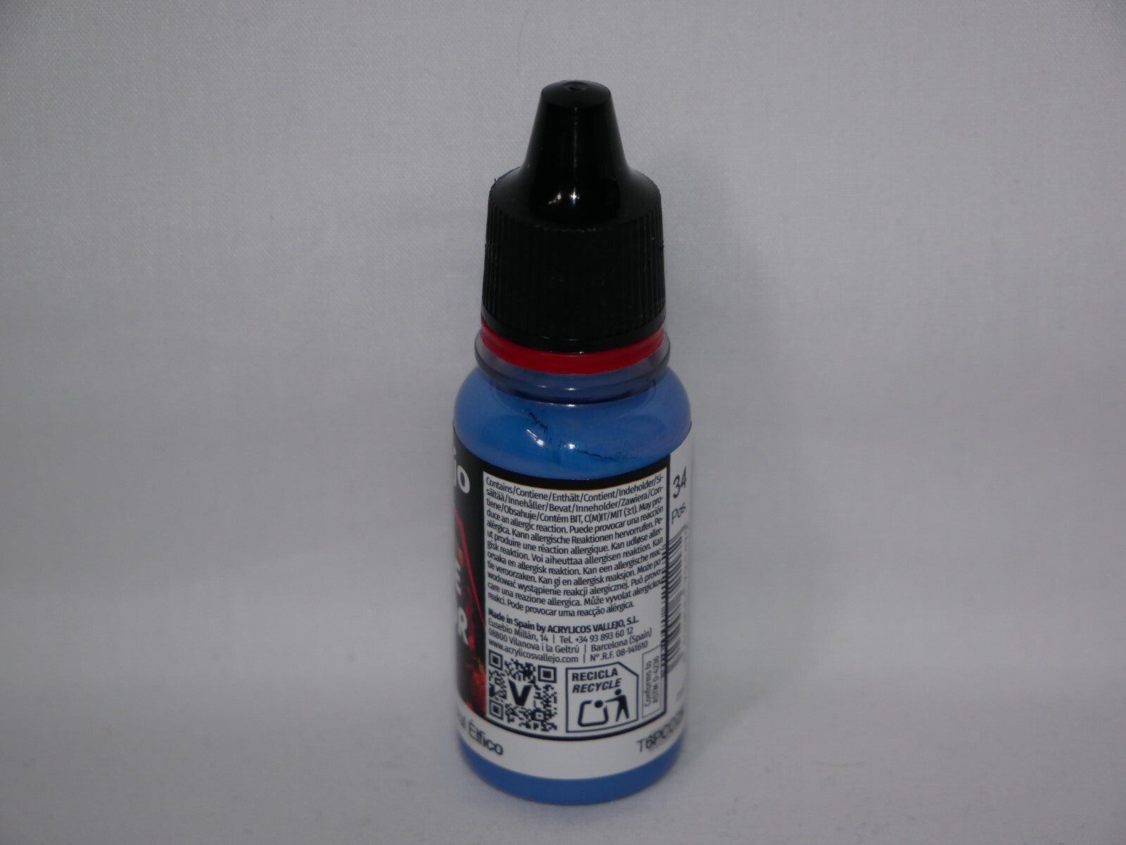 Vallejo Game Color Acrylic Range Elfic Blue 18ml/0.6 fl oz Dropper Bottle 72.117