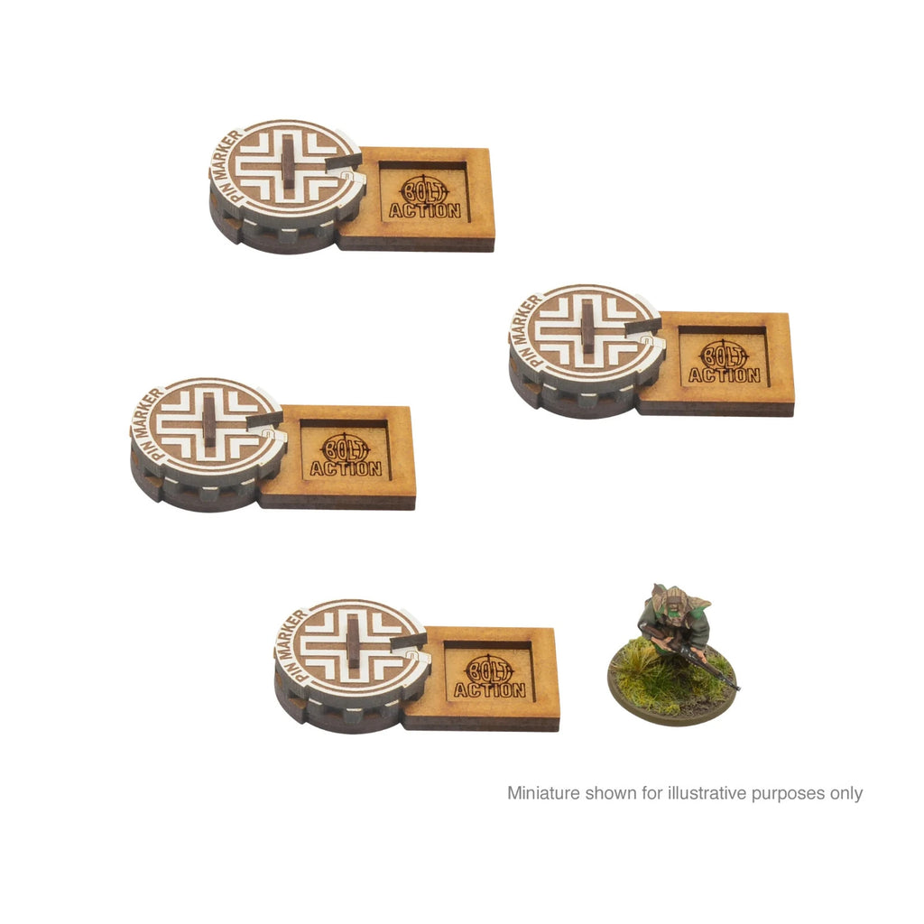 Warlord Games & Skytrex Bolt Action MDF Unit Pin Markers For Germany - 408800007