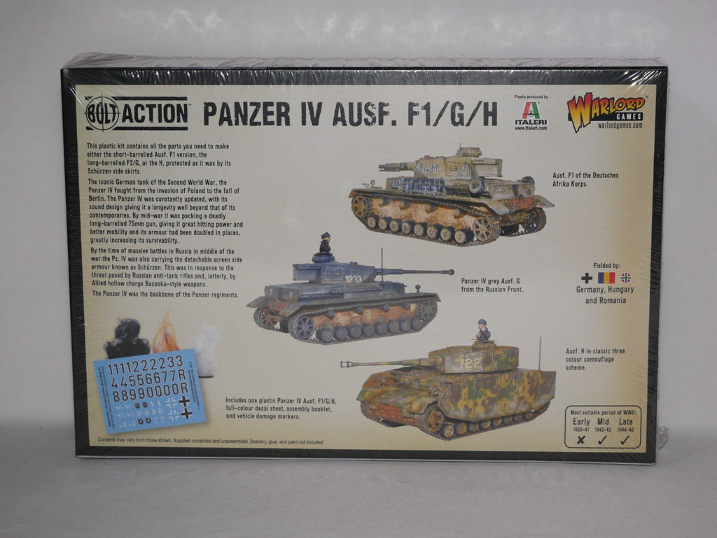 Warlord Games Bolt Action 1:56 WWII German Panzer IV Ausf. F1/G/H - (402012010)