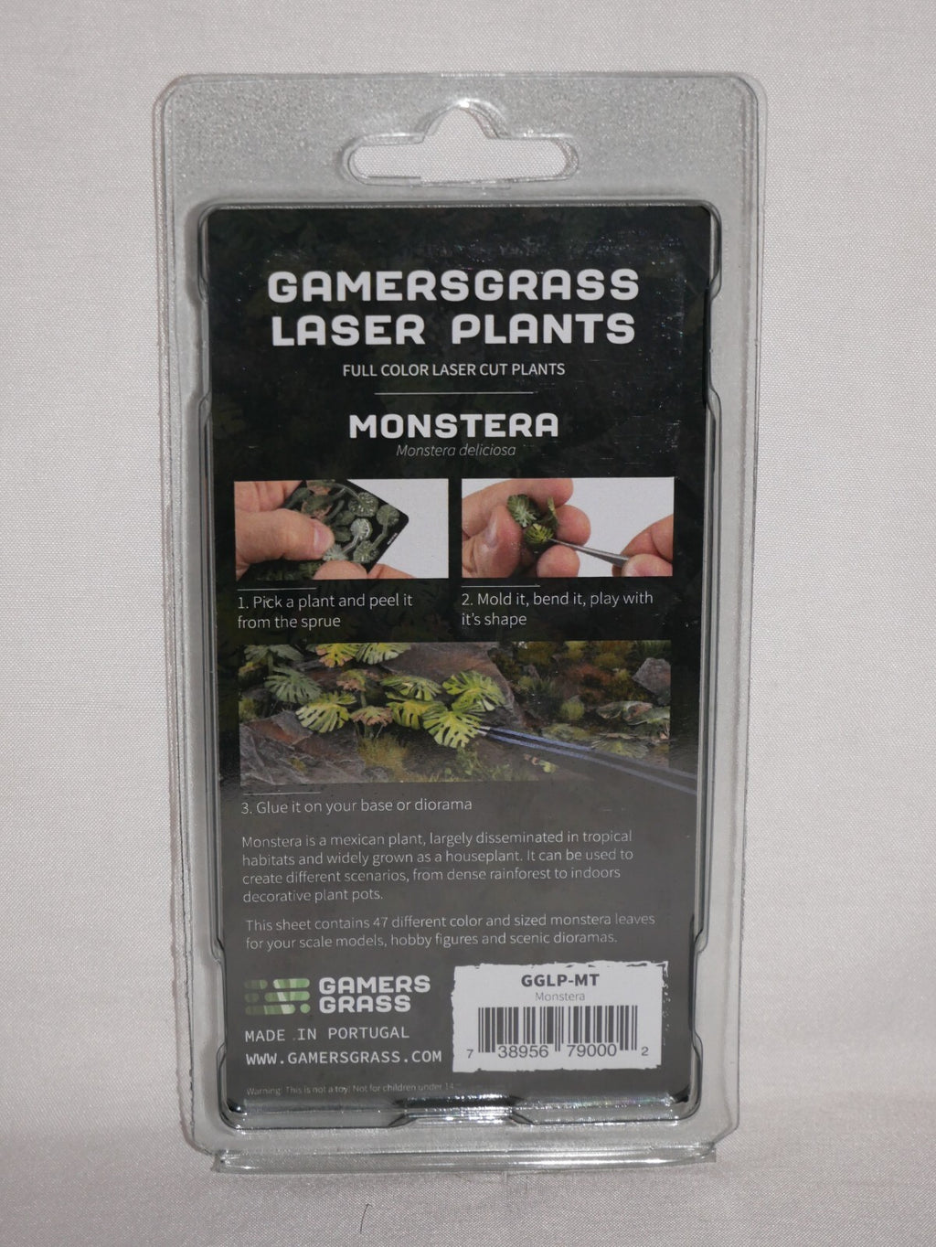 Gamers Grass Full Color Laser Cut Plants Monstera For Bases 47 Per Pack GGLP-MT