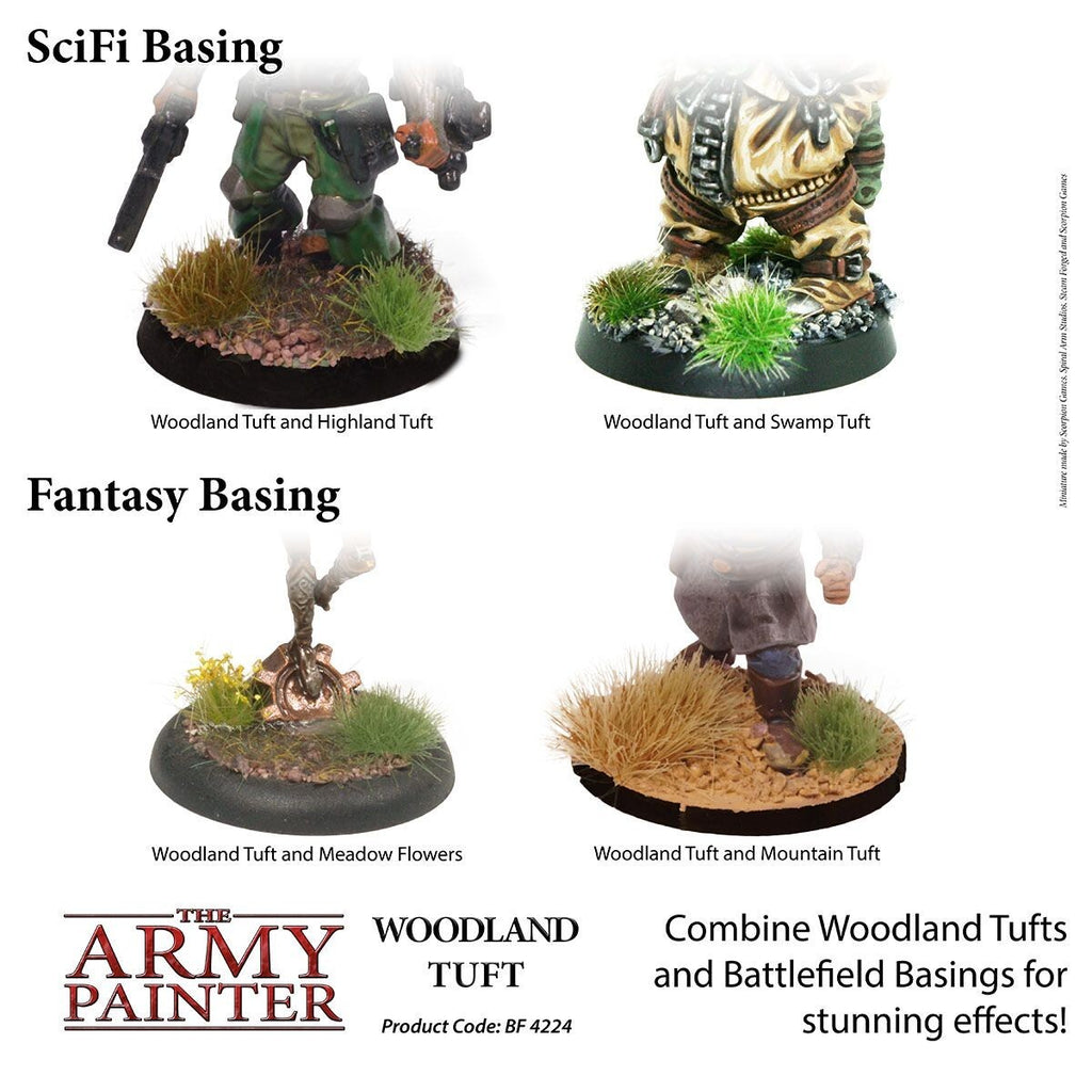 The Army Painter Battlefields Woodland Tufts For Wargaming (77) Per Pack BF4224