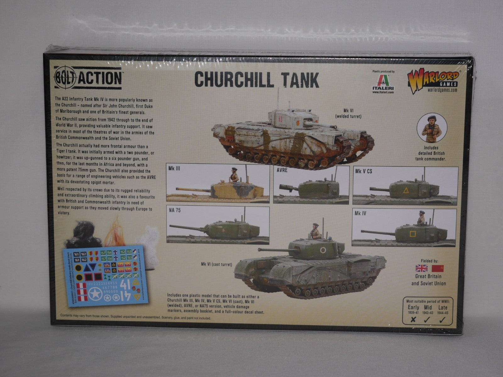 Warlord Games Bolt Action 1:56 Scale WWII Churchill Infantry Tank - (402011002)