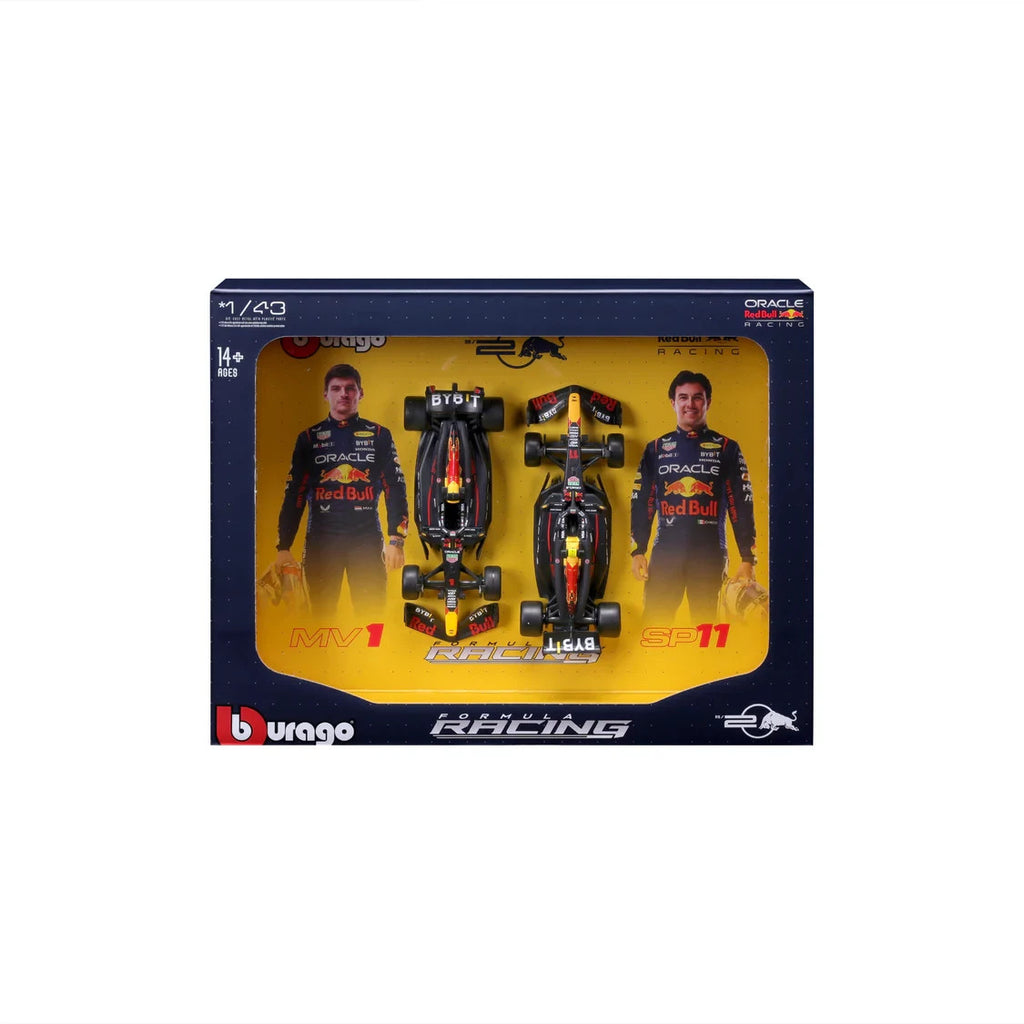 Burago 1:43 Oracle Redbull Racing RB20 Two Pack Verstappen & Perez - #18-38099