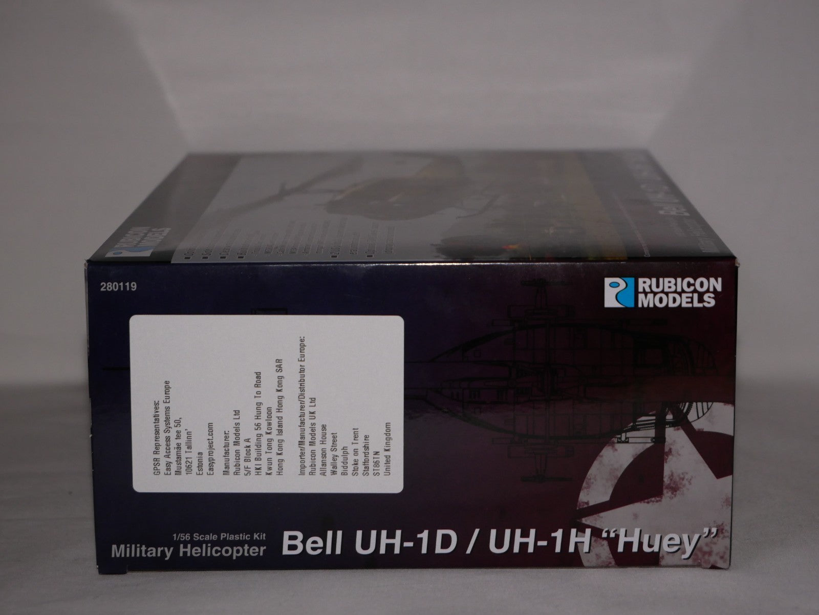 Rubicon Models 1:56 Scale Bell UH-1D / UH-1H "Huey" Military Helicopter - 280119