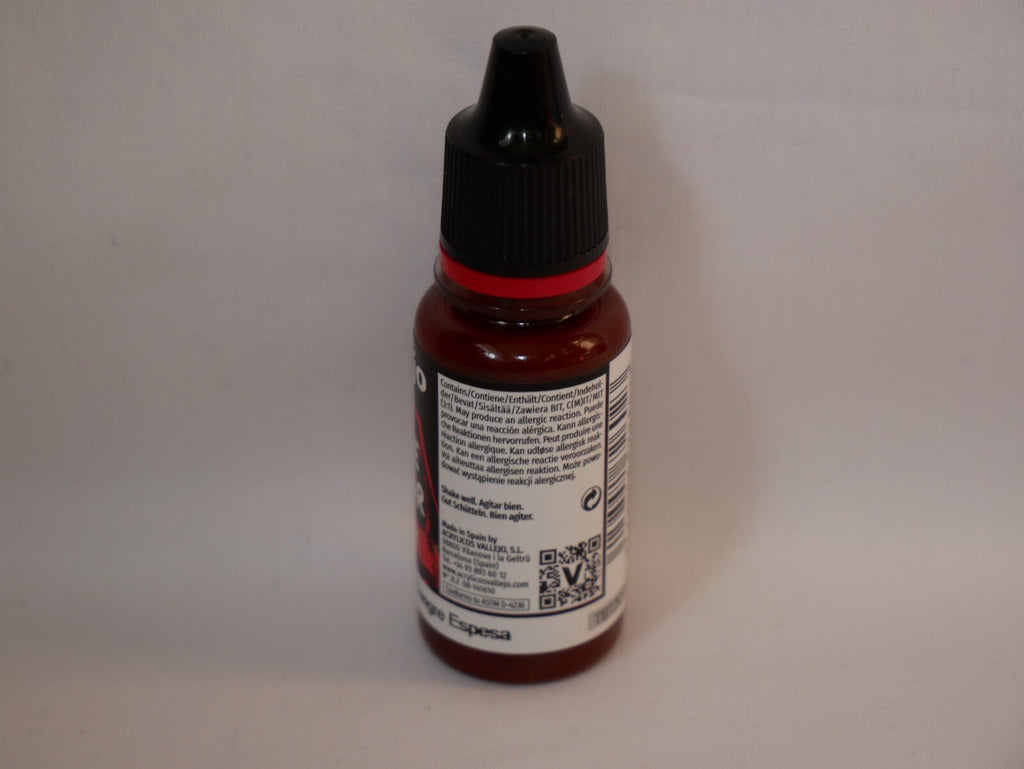 Vallejo Game Color Special FX Thick Blood 18ml/0.6 fl oz Dropper Bottle - 72.602