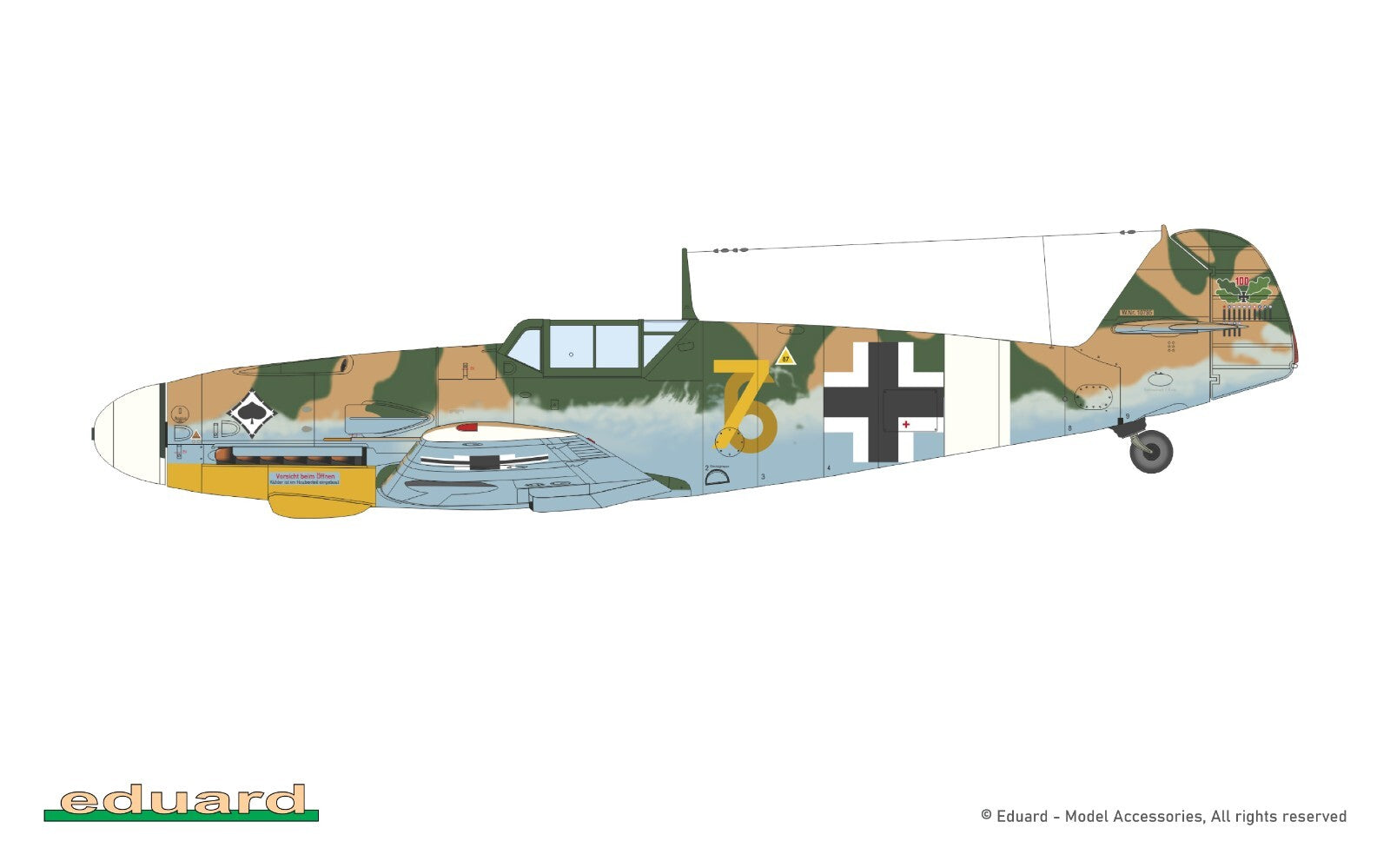 Eduard 1:48 Scale WWII Messerschmitt Bf 109G-4 Weekend Edition Model Kit - 84203