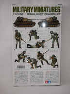 Tamiya Military Miniatures 1:35 Scale WWII German Panzer Grenadiers Set - 35061