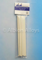 Albion Alloys Professional Sanding Files Fine 240/320 Grit (165mm x 6mm) - 243