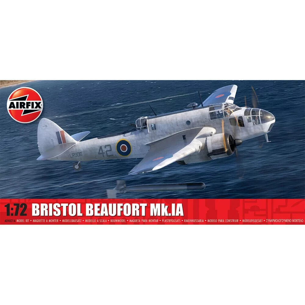 Airfix 1:72 Scale Bristol Beaufort Mk.IA Model Plane Kit Skill Level 2 - A04021A