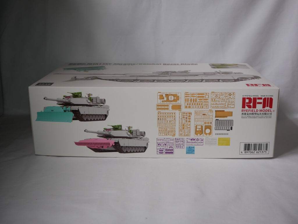 Ryefield Model 1:35 Scale USMC M1A1 FEP Abrams Tank With Combat Dozer Blade 5048