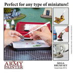 The Army Painter Miniature Wargames Mega Paint Brush Set (10 Burshes) - ST5113