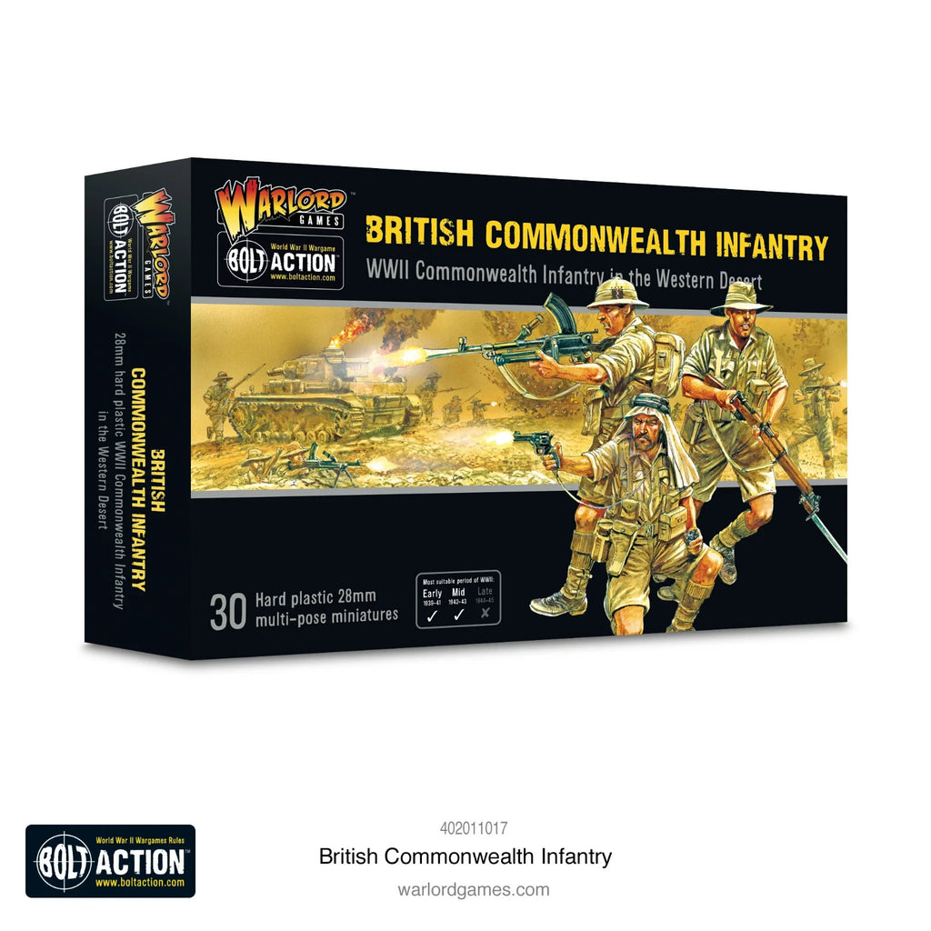 Warlord Games Bolt Action 1:56 Scale British Commonwealth Infantry - 402011017