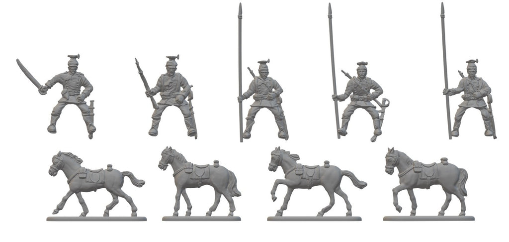 Hat Industrie 1:72 Scale World War 1 (WW1) German Uhlans Plastic Models - 8312