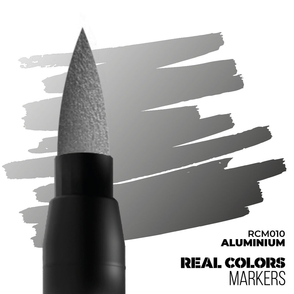 AK Interactive Real Colors Acrylic Fast Drying Marker Pens Aluminium - RCM010