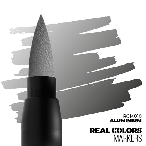 AK Interactive Real Colors Acrylic Fast Drying Marker Pens Aluminium - RCM010