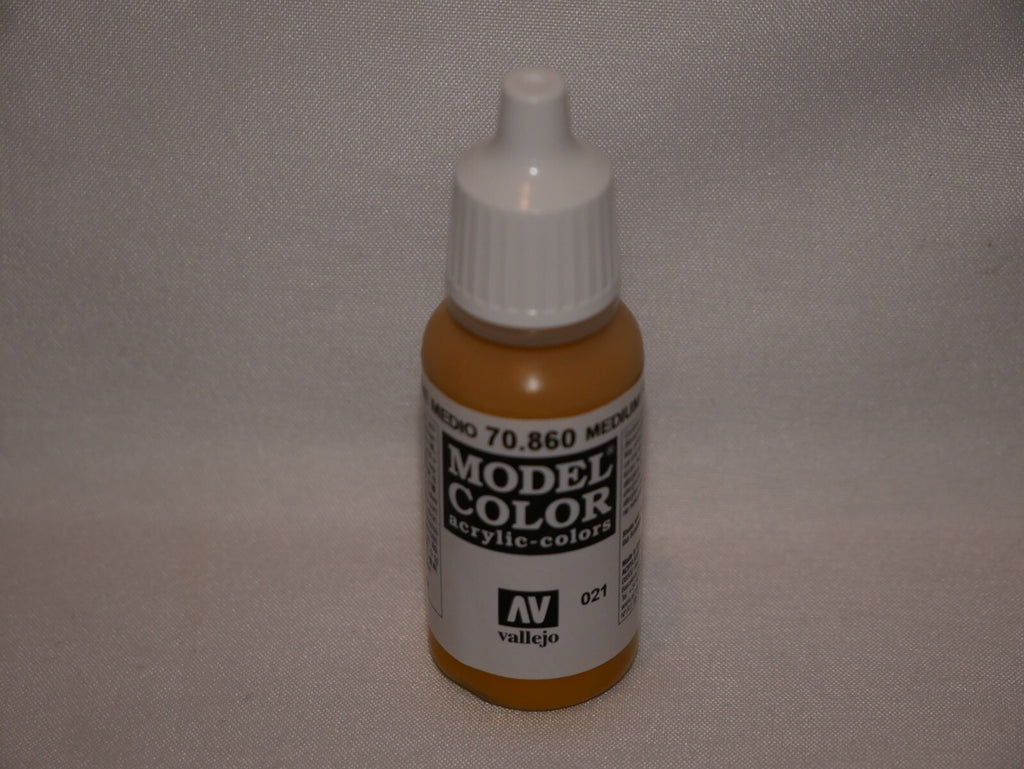 Vallejo Model Color Medium Fleshtone Acrylic 17ml Dropper Botlle - 70.860