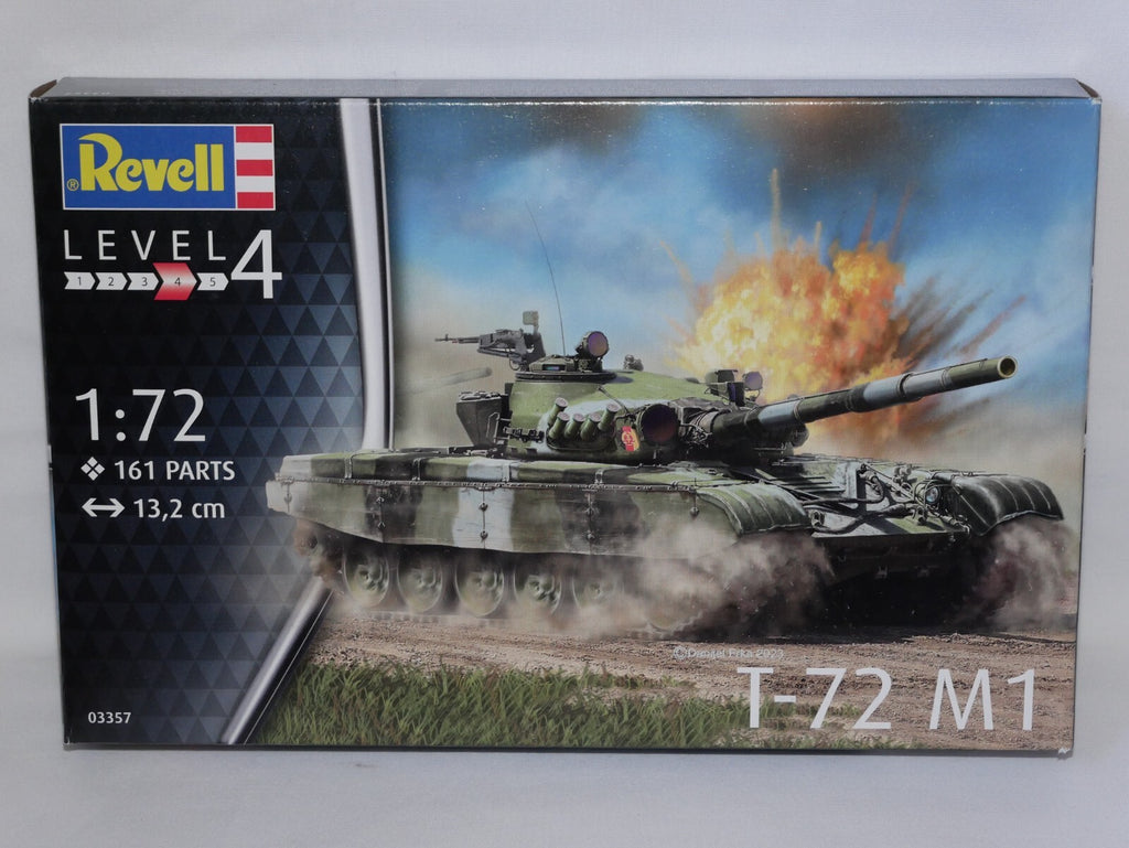 Revell 1:72 Scale T-72 M1 Soviet Main Battle Tank Model Kit Skill Level 4 03357