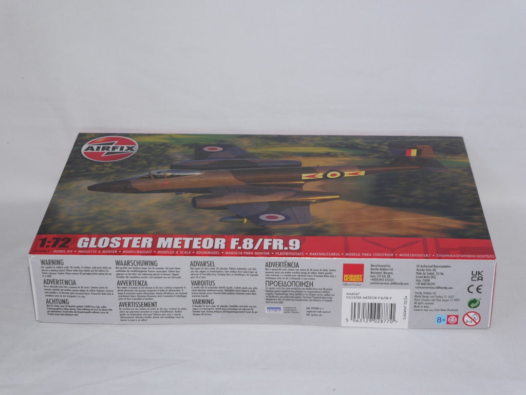 Airfix 1:72 Scale Gloster Meteor F.8/FR.9 Plastic Model Kit Skill Level 1 A04067