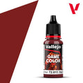 Vallejo Game Color Acrylic Range Gory Red 18ml/0.6 fl oz Dropper Bottle - 72.011