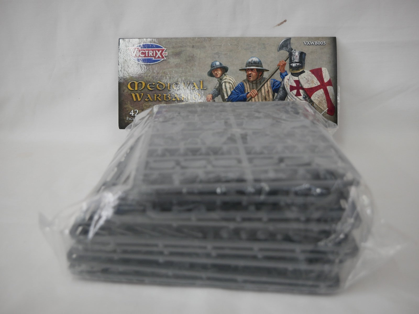Victrix 28mm Scale Hard Plastic Medieval Warband (42) Miniatures Set - VXWB005
