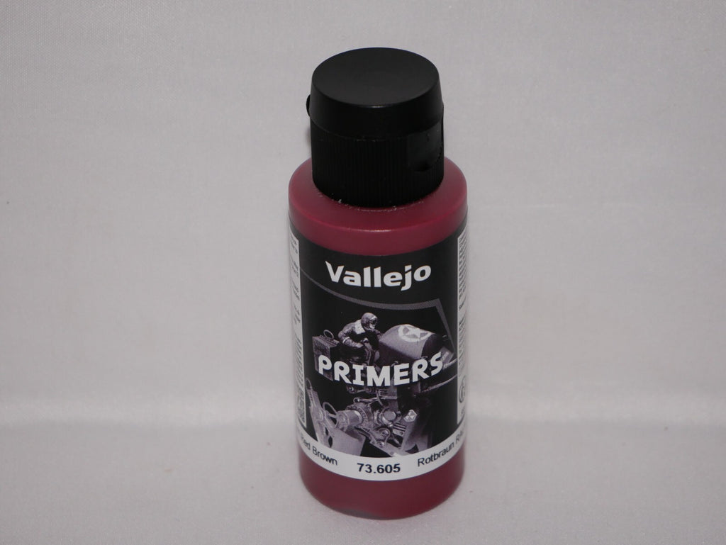 Vallejo Polyurethane Surface Primer German Red Brown 60ml Bottle - 73.605