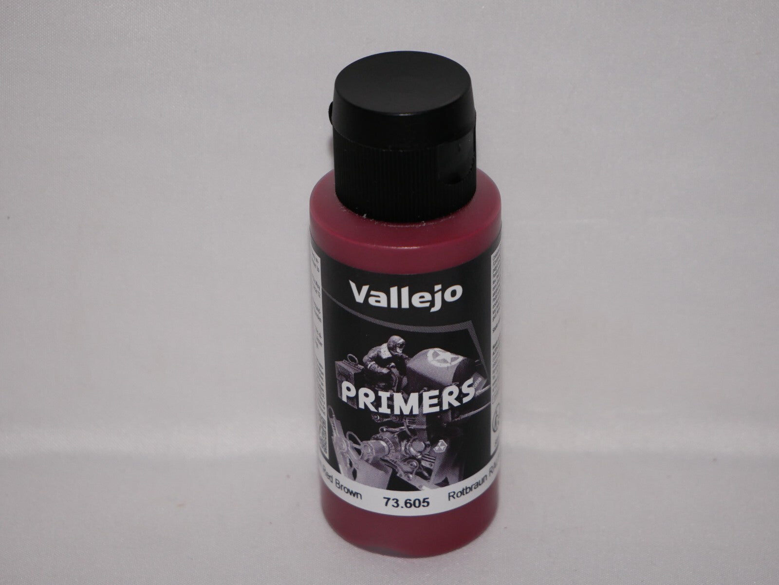 Vallejo Polyurethane Surface Primer German Red Brown 60ml Bottle - 73.605