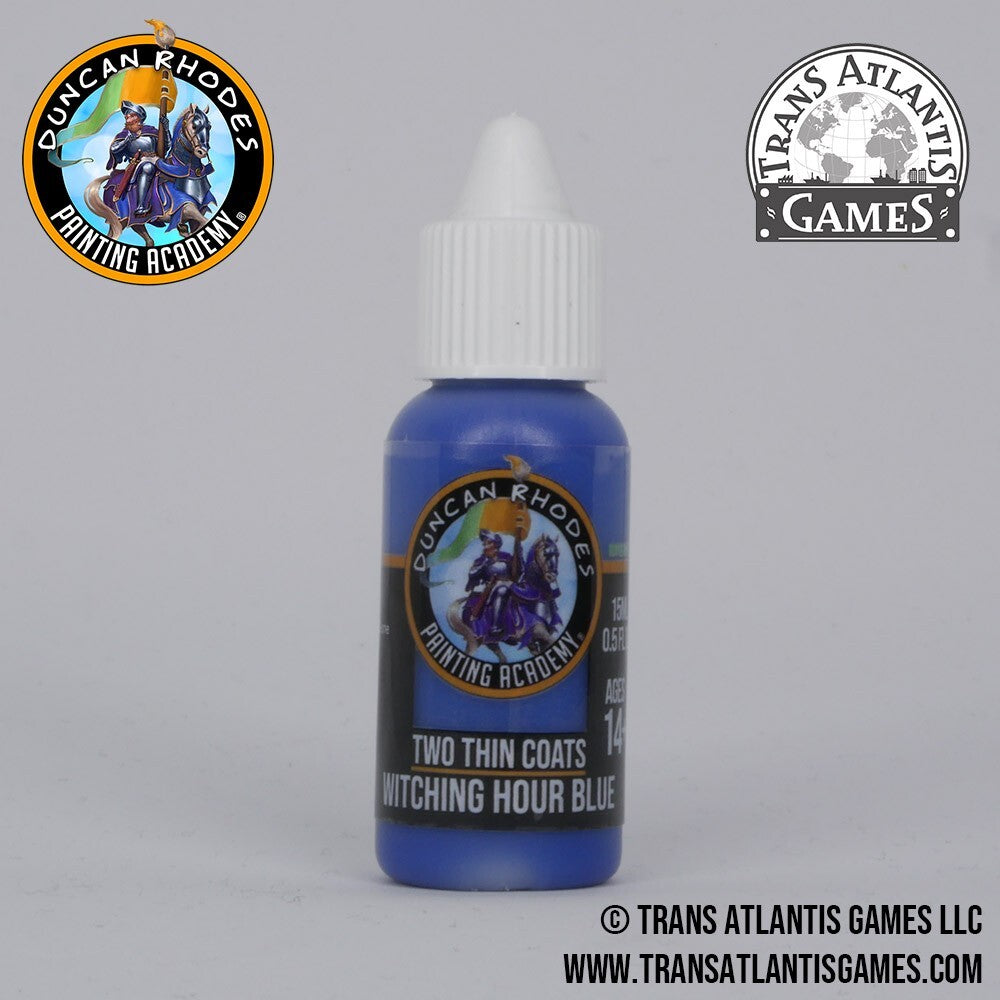 Duncan Rhodes Painting Academy 'Two Thin Coats' Witching Hour Blue 15ml - 10071