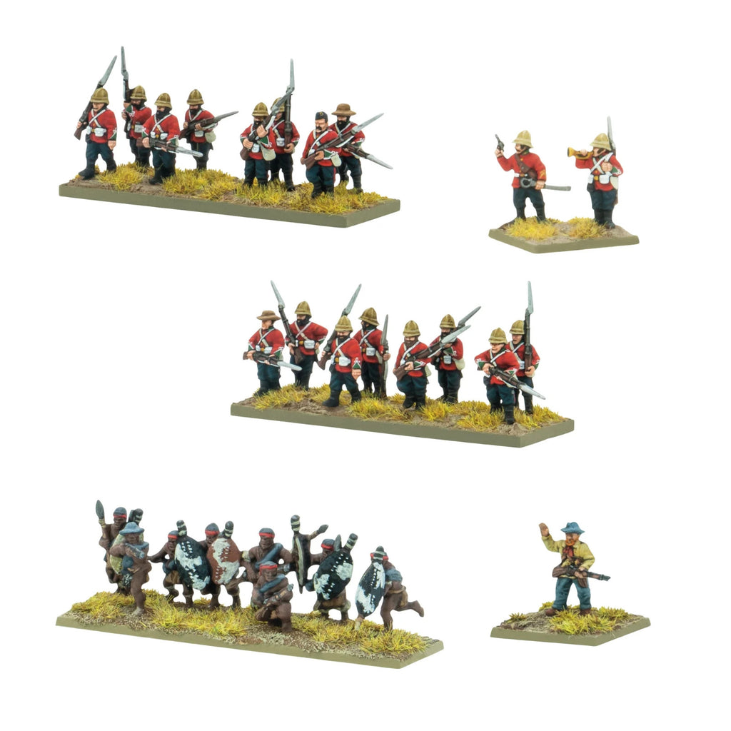 Black Powder Epic Battles Minis Zulu 15mm Scale British Army Brigade - 312014601