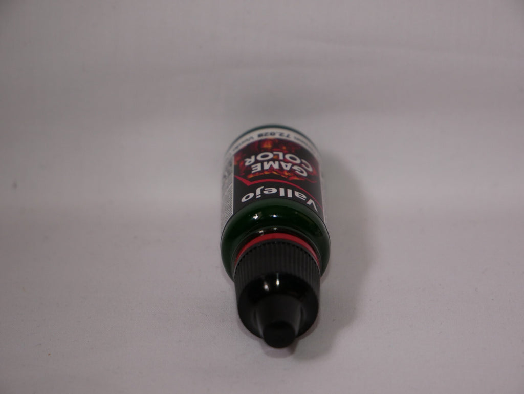 Vallejo Game Color Acrylic Range Dark Green 18ml/0.6 fl oz Dropper Bottle 72.028