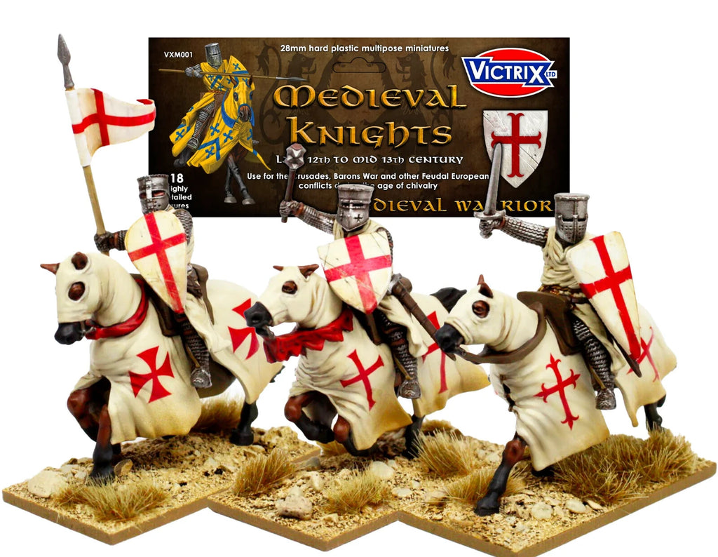 Victrix 28mm Hard Plastic Medieval Knights Late 12th To Mid 13th Century VXM001