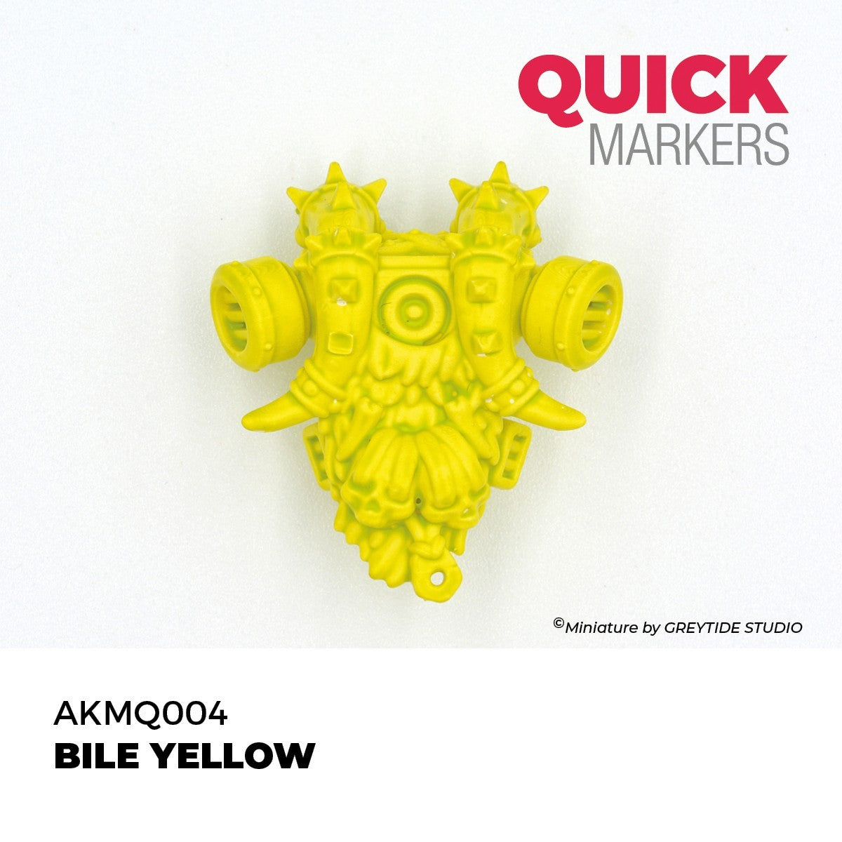 AK Interactive Acrylic Quick Gen Markers For Tabletop Games Bile Yellow - AKMQ004