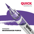 AK Interactive Acrylic Quick Gen Markers For Tabletop Games Necromancer Purple - AKMQ002
