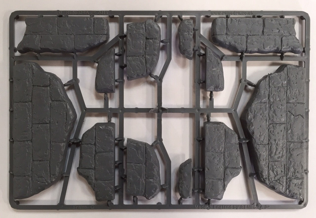 Renedra Ltd Generic Scenery & Bases 28mm Wargaming Ruins Frame (C) REN-RUINS-C