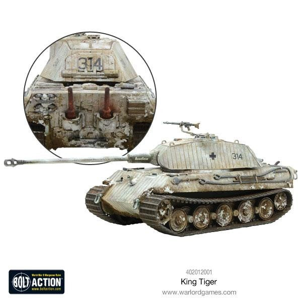 Warlord Games Bolt Action 1:56 Scale WWII German King Tiger Heavy Tank - 402012001