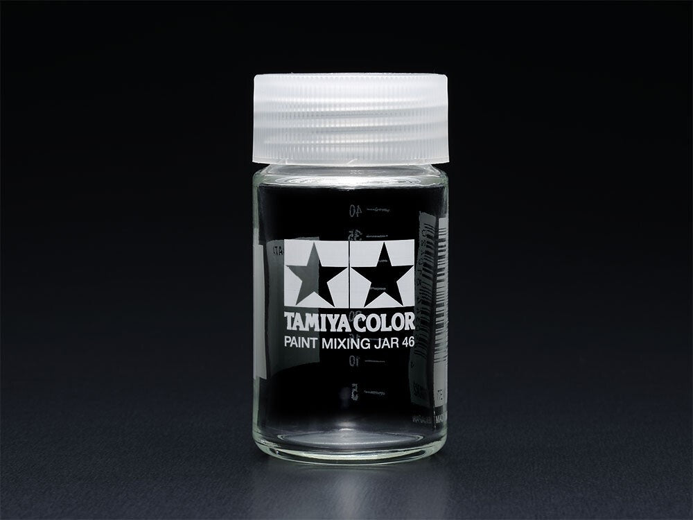 Tamiya Color Acrylic & Enamel Paint 46ml Glass Mixing Jar With Measure - 81042