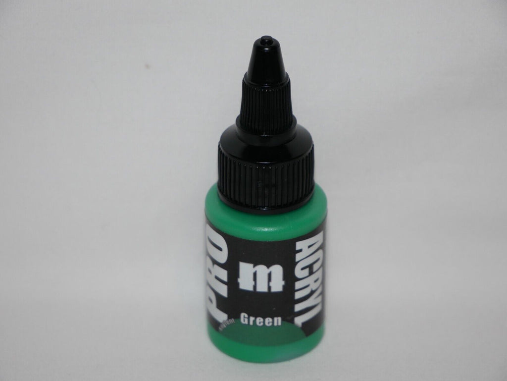 Monument Hobbies Pro Acryl Acrylic Paint Range Green 22ml Twist Bottle - MPA-004